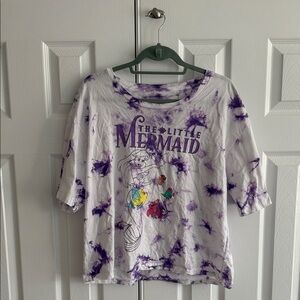 Disney The Little Mermaid Purple Tie-Dye Long Sleeve Top